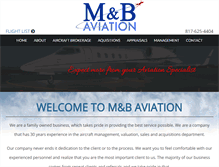 Tablet Screenshot of mb-aviation.com